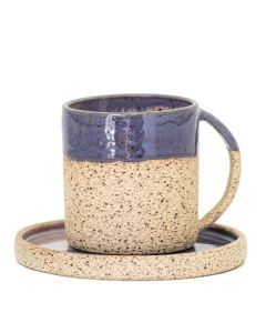 Conjunto Xícara Clean Capuccino Roxo Cor:Roxo 1