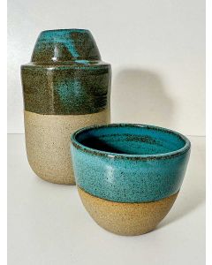 Moringa com Copo Azul Esverdeado Cor:Azul Esverdeado 1