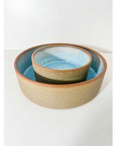 Dupla Tigelas Retas Azul Candy Cor:Azul Candy 1