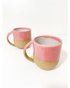 Conjunto Caneca Oscar Branco Aqualux e Rosa Quartzo Cor:Branco Aqualux | Rosa Quartzo 1