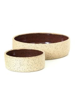 Dupla Tigelas Retas Vermelho Rubelita Cor:Vermelho Rubelita 1