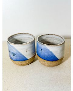 Conjunto Copo Bola P Branco Aqualux Azul Turmalina Cor:Branco Aqualux | Azul Turmalina 1