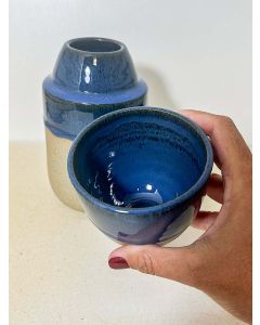 Moringa com Copo Azul Turmalina Cor:Azul Turmalina 1