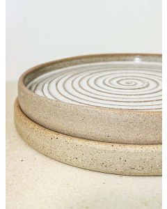 Prato Sobremesa G Borda Reta Branco Aqualux Cor:Branco Aqualux 1