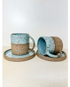 Conjunto Xícara Clean Capuccino Azul Candy Cor:Azul Candy 1