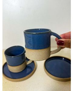 Conjunto Xícara Clean Café Azul Turmalina Cor:Azul Turmalina 1