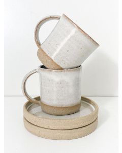 Conjunto Xícara Clean Capuccino Branco Aqualux Cor:Branco Aqualux 1