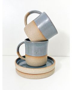 Conjunto Xícara Clean Café Cinza Castelo Cor:Cinza Castelo 1